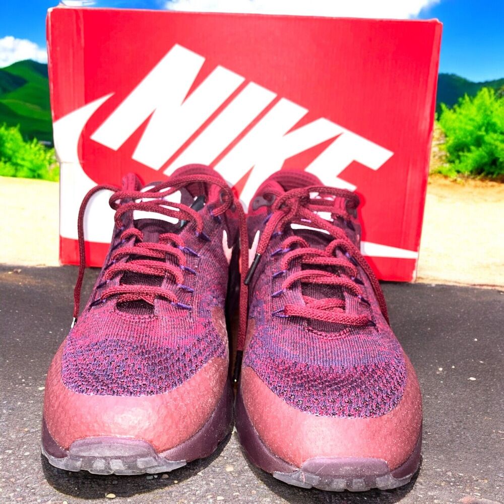 Nike Air Max 1 Ultra Flyknit Team Red 856958-566 Sneakers Size 9.5!